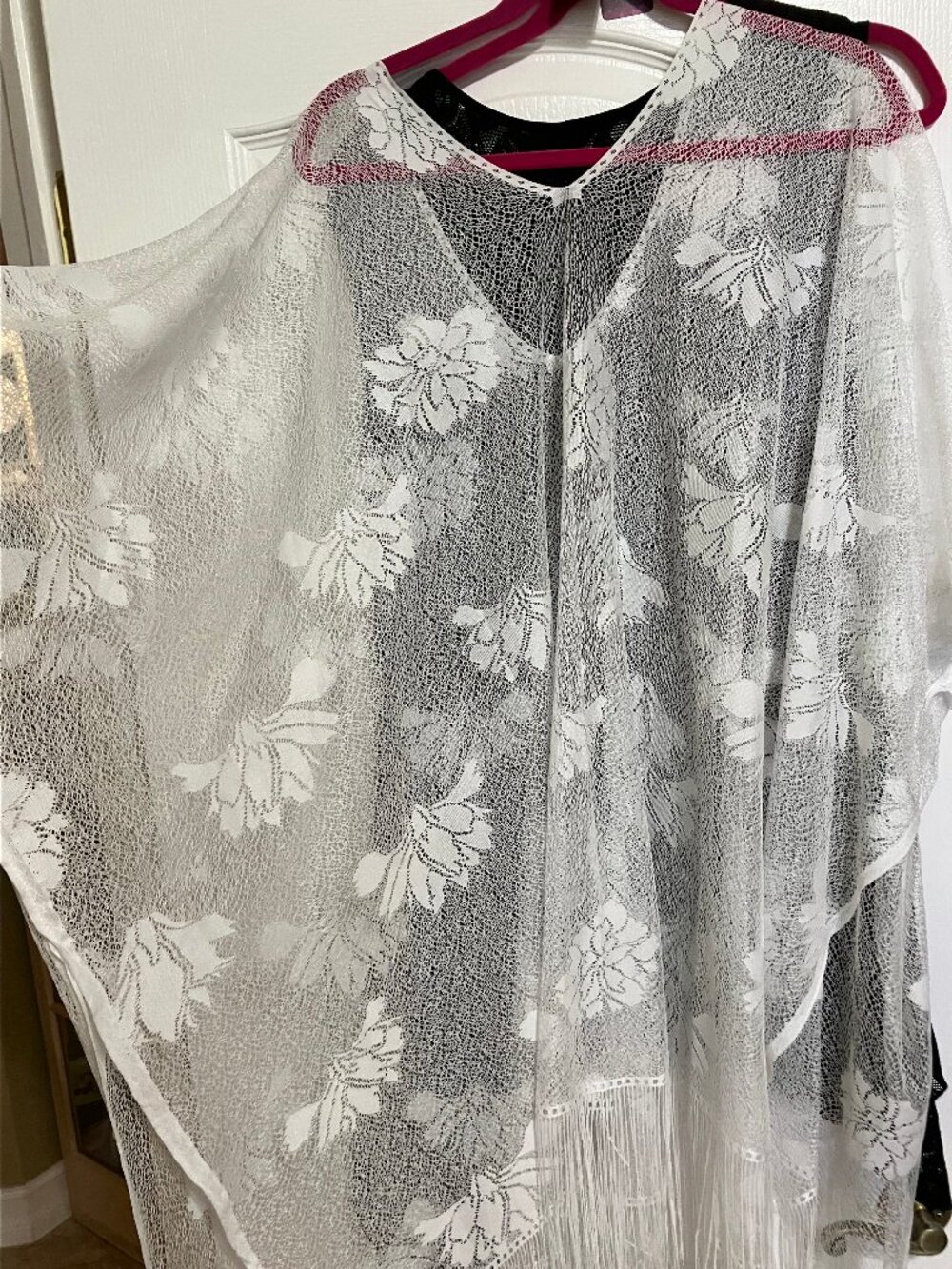 Ladies Lace Fringe Cover-UP
